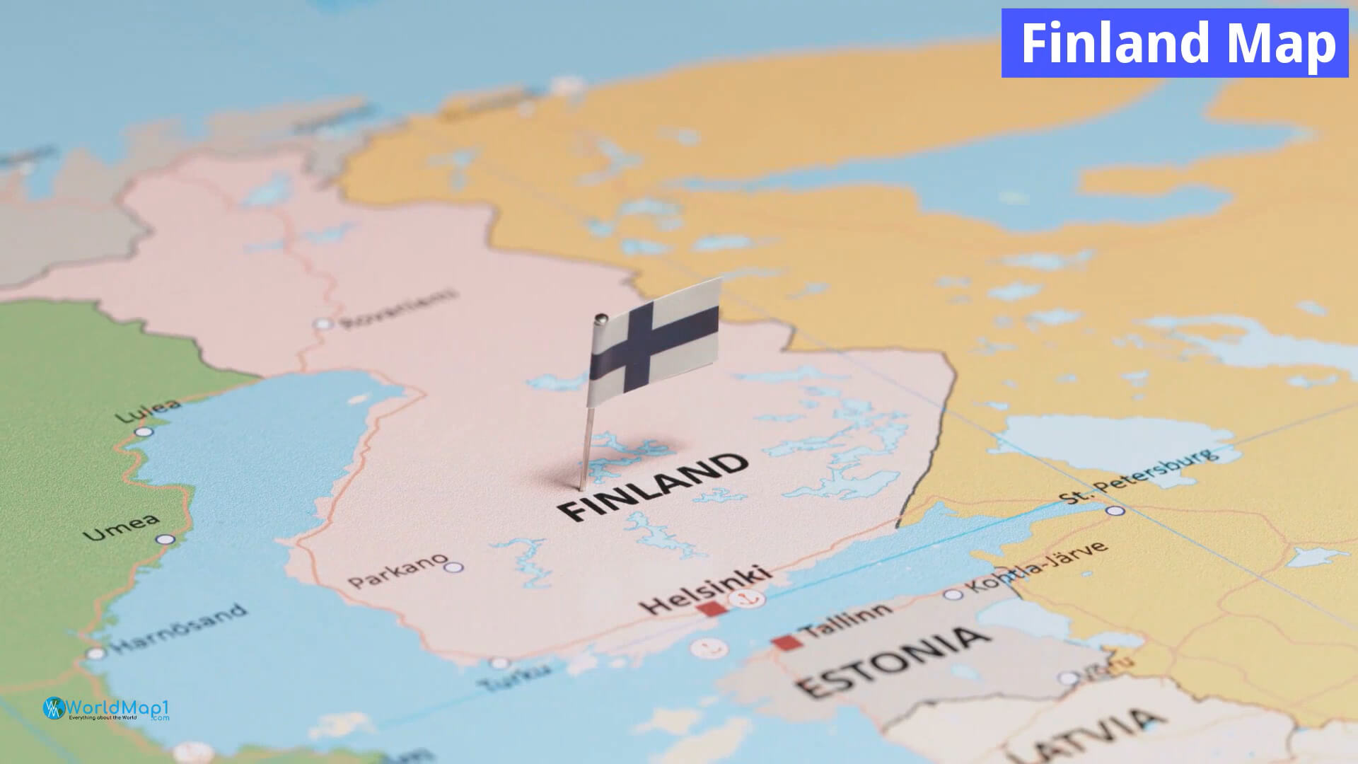 Finlandiya Haritası İngilizce